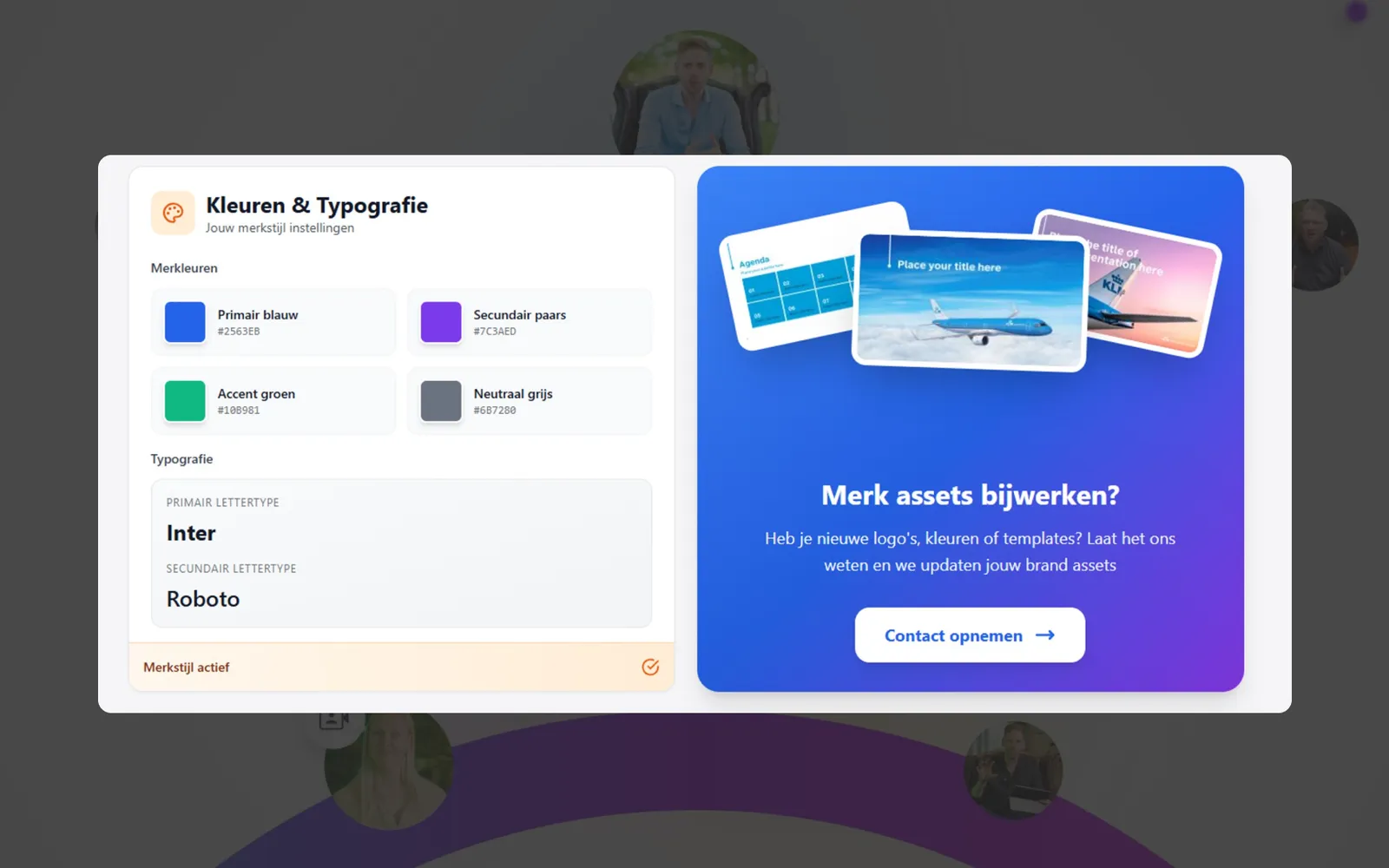 AvatarLab, AI-videoplatform appscherm