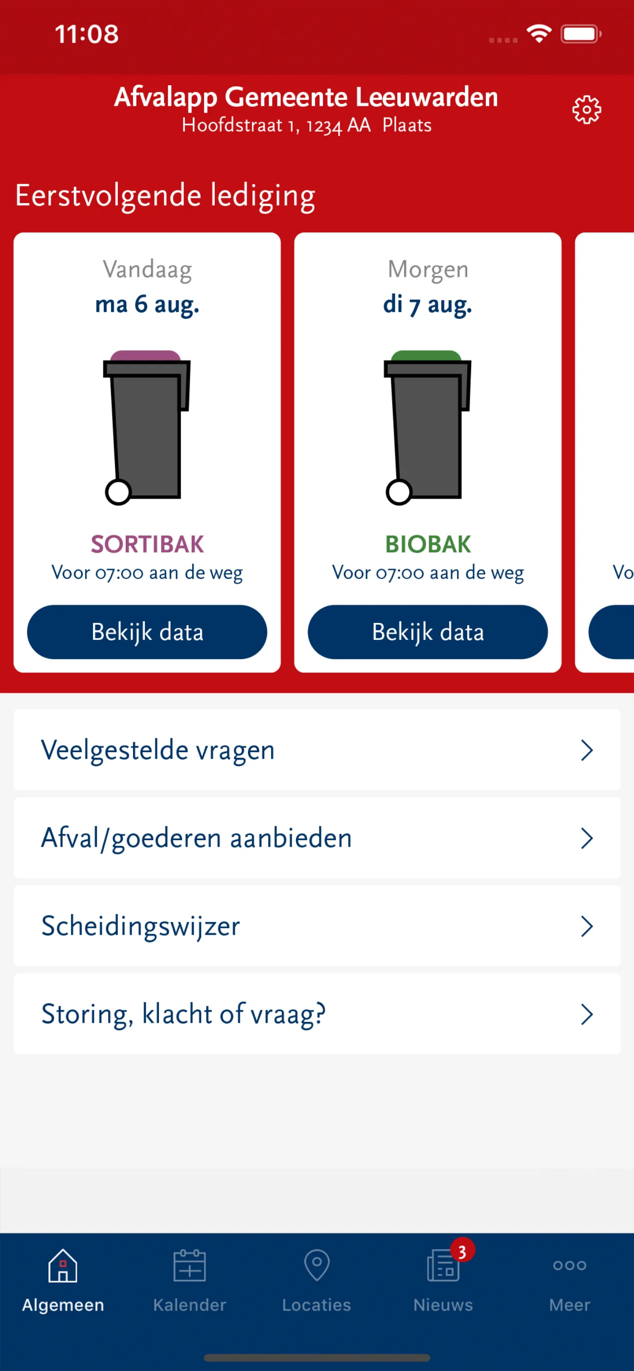 Omrin Afval app